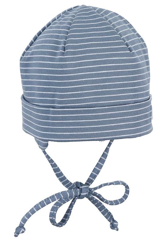 Sterntaler OCS Beanie aus Ringeljersey in Samtblau und Rosa VIP-Rabatte