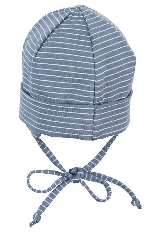 Sterntaler OCS Beanie aus Ringeljersey in Samtblau und Rosa VIP-Rabatte