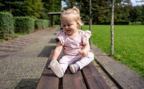 Sterntaler Baby Ballerina im Jeanslook mit Quastern in graublau Im Verkauf