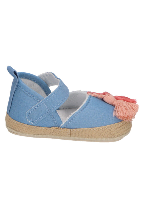 Sterntaler Baby Ballerina im Jeanslook mit Quastern in graublau Im Verkauf