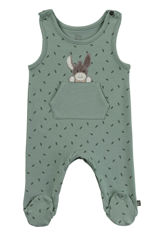 Sterntaler Strampler Set aus Baumwolljersey, Blätter-Muster im Angebot