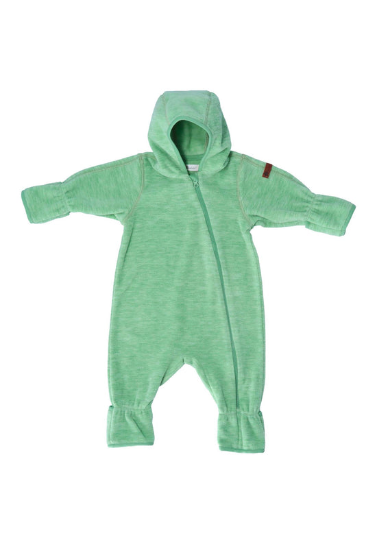 Sterntaler Overall aus Melange-Microfleece uni mit Kapuze