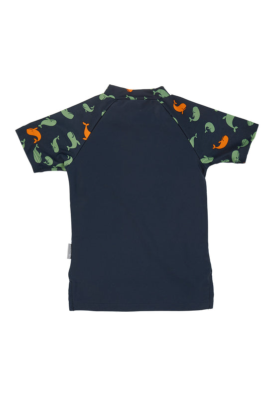 Sterntaler Kurzarm-Schwimmshirt in Marine mit Motiv Wale Großer Ausverkauf
