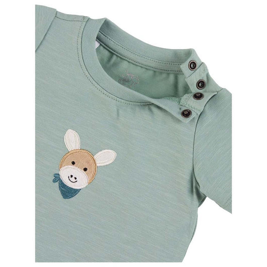 Sterntaler GOTS Kurzarm-Shirt mit Esel Emmi Applikation Begrenztes Angebot