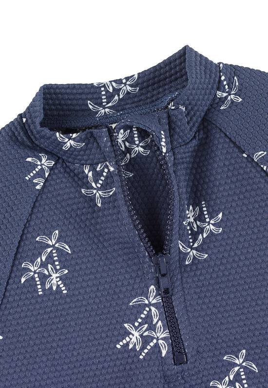 Sterntaler Schwimmshirt bedruckt mit Palmen in blau Osterangebot
