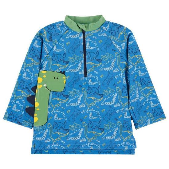 Sterntaler Langarm-Schwimmshirt mit Allover-Dino-Print