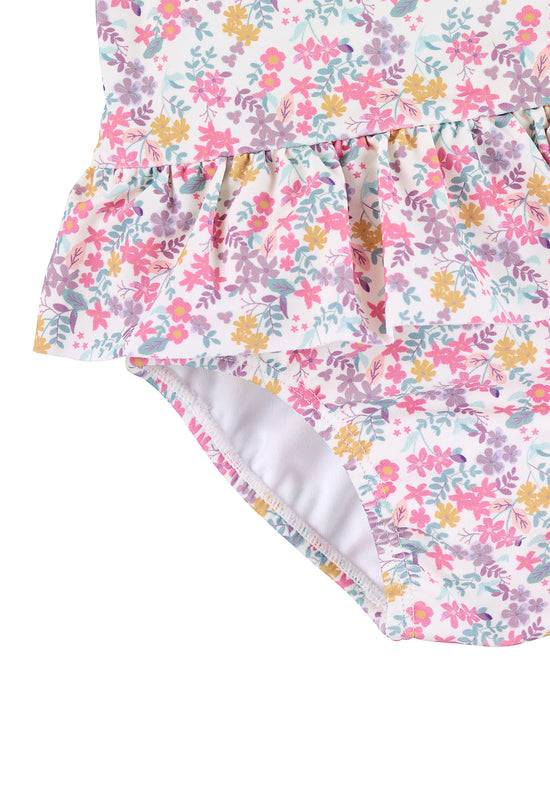 Sterntaler Kinder Badeanzug bedruckt mit Blumen in ecru Vatertagsangebot