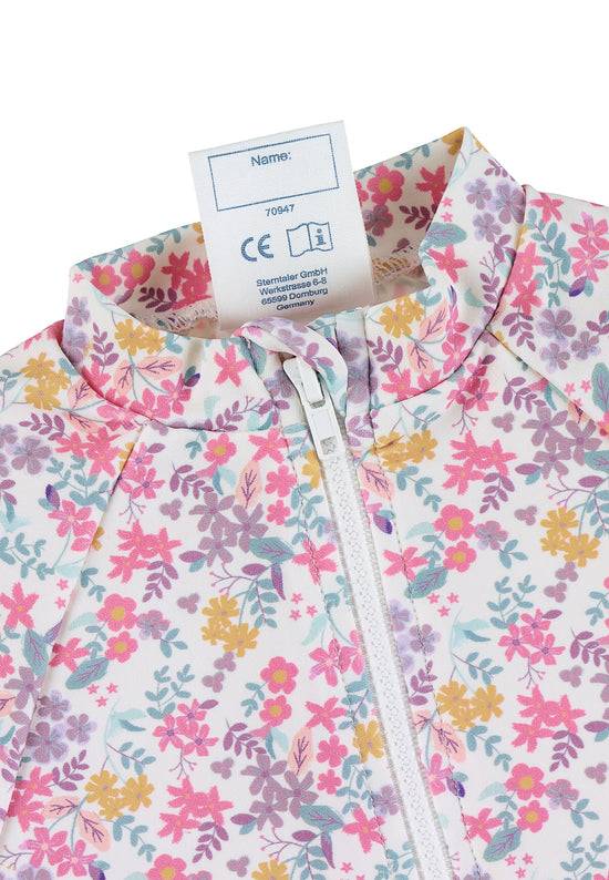 Sterntaler Schwimmshirt bedruckt mit Blumen in ecru Valentinstagsangebot