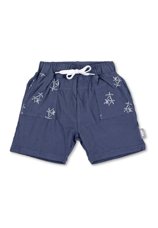 Sterntaler Kinder Badeshorts bedruckt mit Palmen in blau Exklusive Angebote