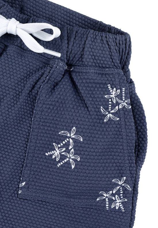 Sterntaler Kinder Badeshorts bedruckt mit Palmen in blau Exklusive Angebote