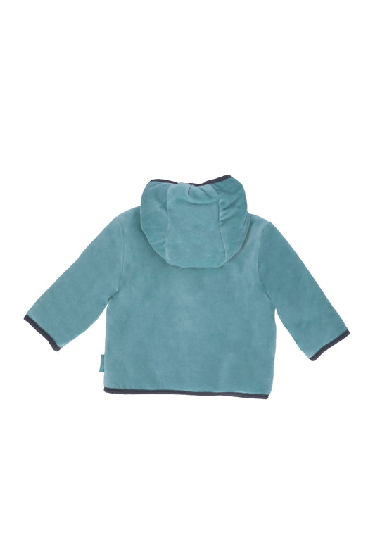 Sterntaler Kapuzen-Jacke aus Nicki, Motiv Eisbär Elia, Türkis Große Rabatte