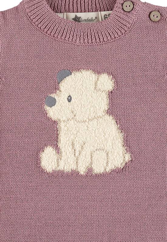 Sterntaler Strickpullover mit Motiv Eisbär Elia in rosa Kauf eins, bekomm eins gratis