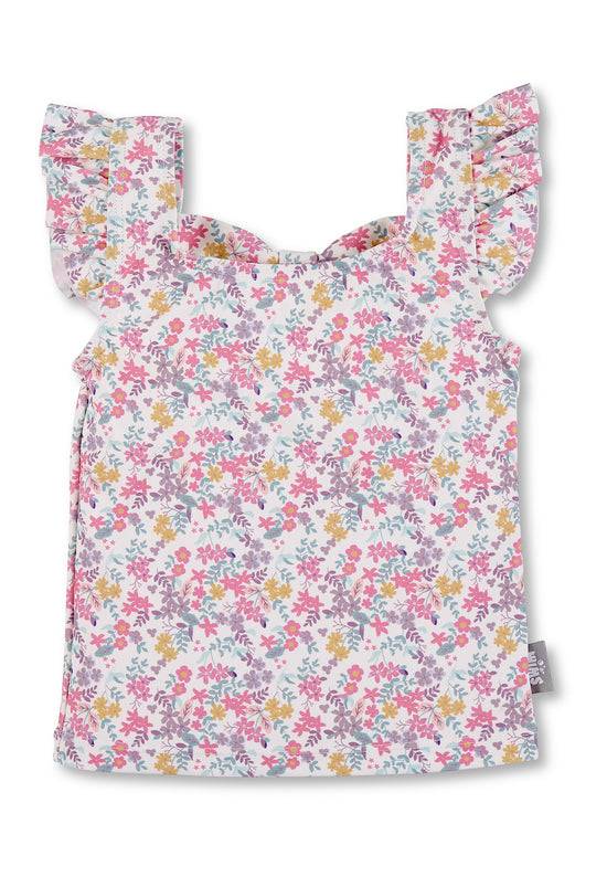 Sterntaler Schwimmshirt bedruckt mit bunten Blumen in ecru Kostenlose Rückgabe