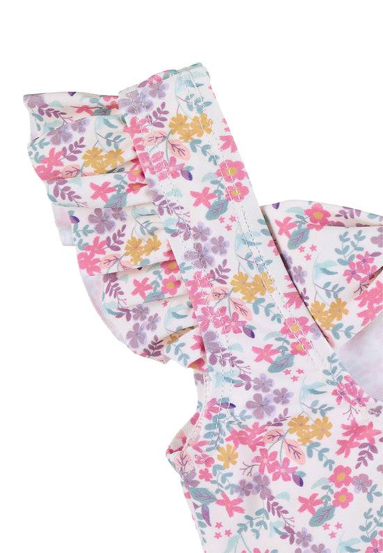 Sterntaler Schwimmshirt bedruckt mit bunten Blumen in ecru Kostenlose Rückgabe