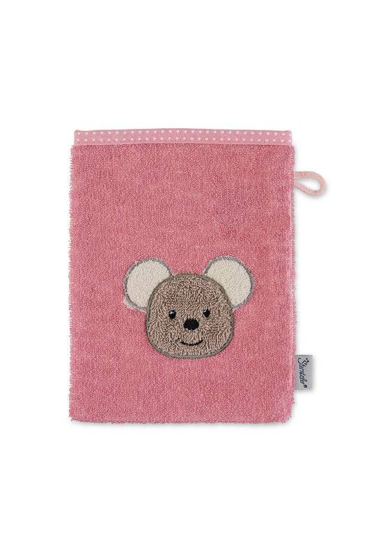 Sterntaler Waschhandschuh Maus Mabel aus Frottee in Rosa 50% Rabatt mit kostenlosem Versand