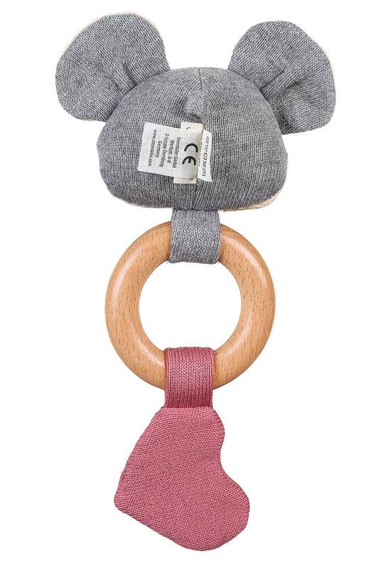 Sterntaler GOTS Strick-Spielfigur Maus, Holz-Greifring Buche Kostenloser Versand