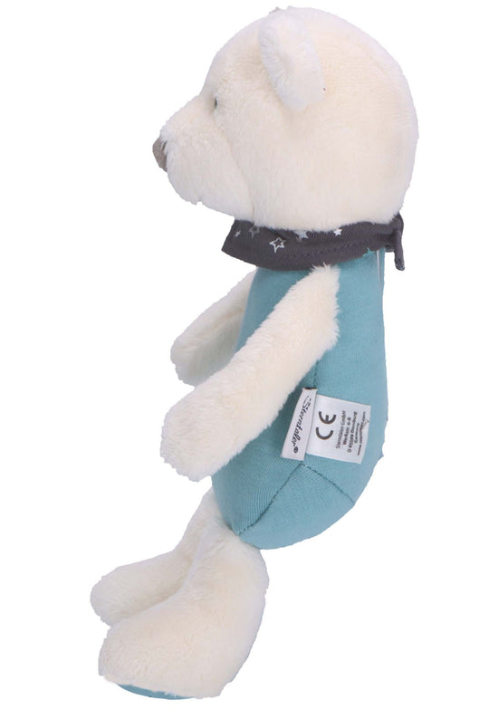 Sterntaler Spieltier Eisbär Elia mit Rassel, Dunkeltürkis Sonderangebot