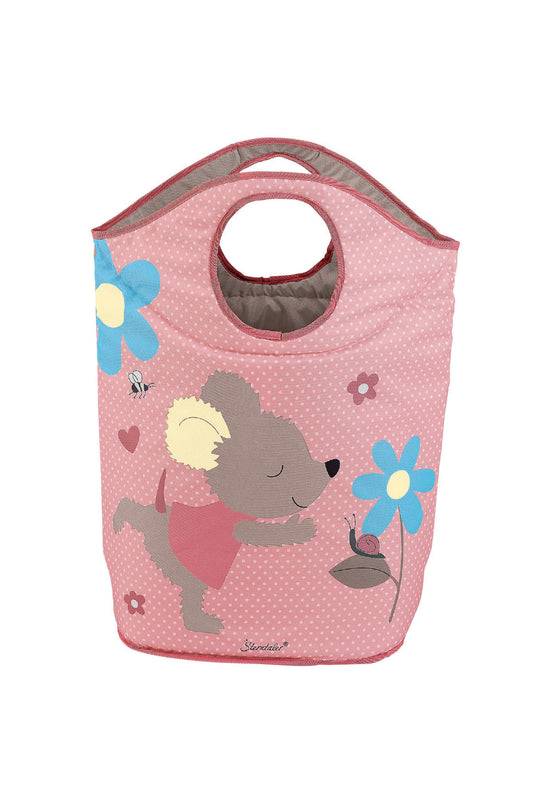 Sterntaler Aufbewahrungskorb Maus Mabel in Rosa, Grau u. Blau