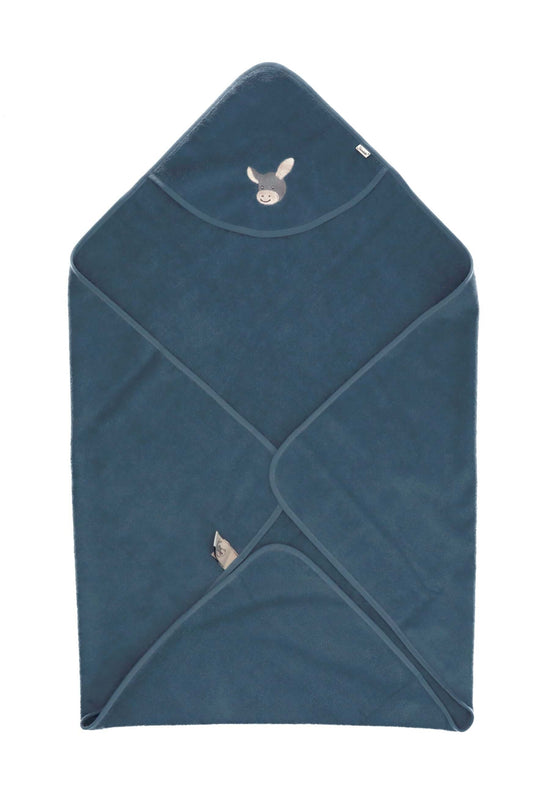 Sterntaler GOTS Badetuch 100x100 Esel Emmi in Blaugrau Zeitlich begrenztes Angebot