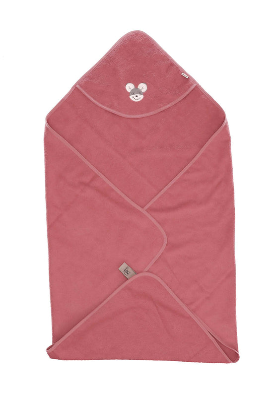 Sterntaler GOTS Badetuch 100x100 Maus Mabel aus Frottee, Rosa Exklusive Angebote