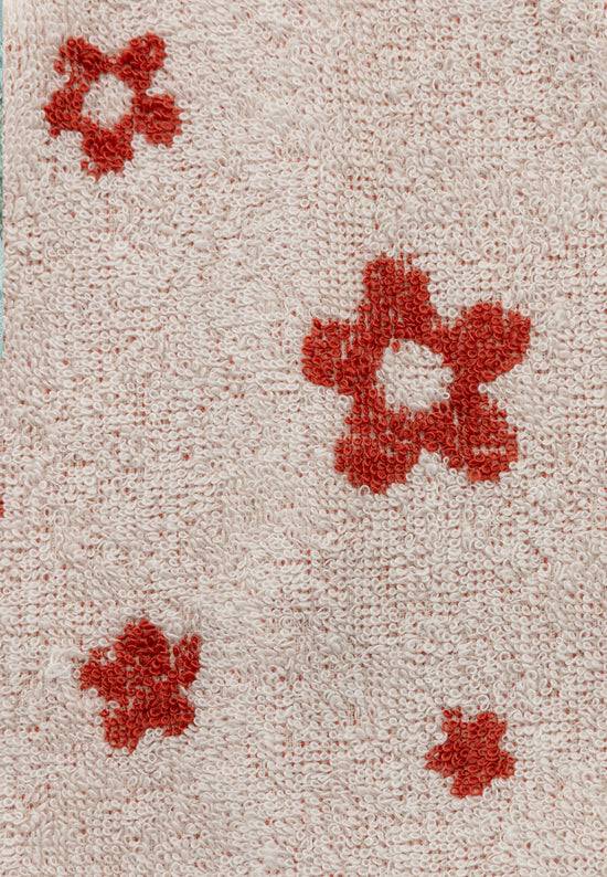 Sterntaler Kapuzenbadetuch Bauernhof mit Blumen, 100x70cm Große Rabatte