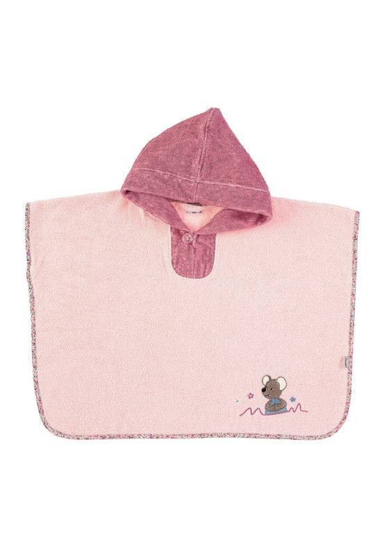 Sterntaler Poncho Maus Mabel aus Frottee in Zartrosa, 70x50cm Super Sparpreis