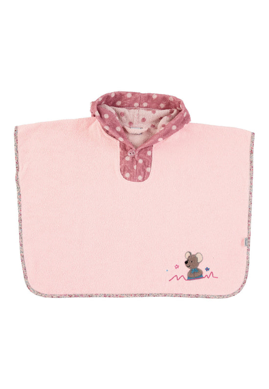 Sterntaler Poncho Maus Mabel aus Frottee in Zartrosa, 70x50cm Super Sparpreis